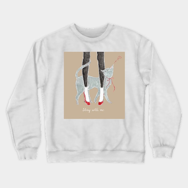 Stay With Me Crewneck Sweatshirt by TOCOROCOMUGI